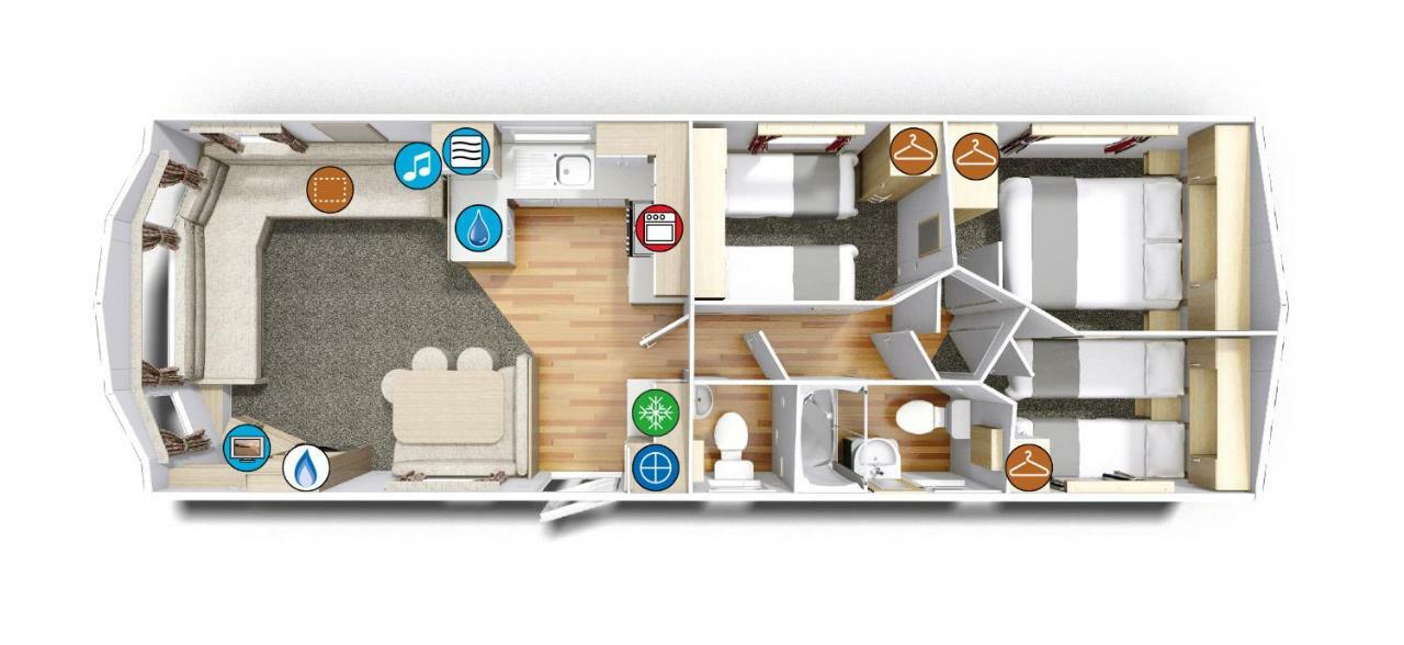 Newquay Bay Porth Caravan Hotel Eksteriør billede